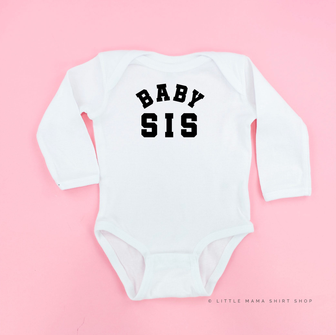 Varsity 'Sis' Sibling Tees - (Choose Your Role) - Child Long Sleeve Tee