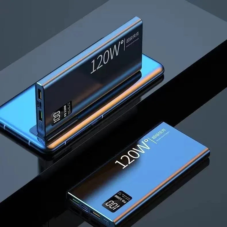 120W 50000mAh Portable Power Bank - Fast Charger with USB-C & Dual USB, Digital Display, Portable Battery Pack for iPhone Samsung Huawei