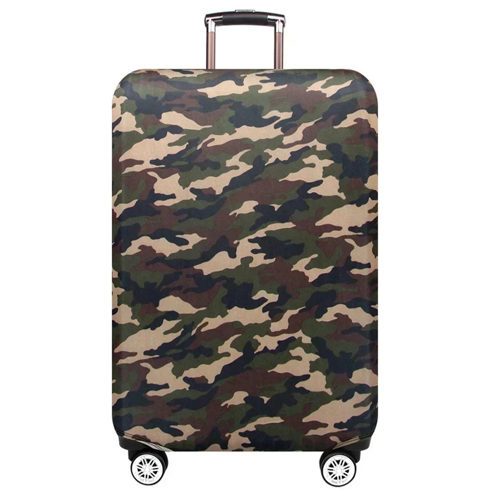 Washable Stretch Luggage Cover - Suitcase Protector for 18–32 Inch (45–81 cm) Suitcases | Geometric Print Travel Accessory