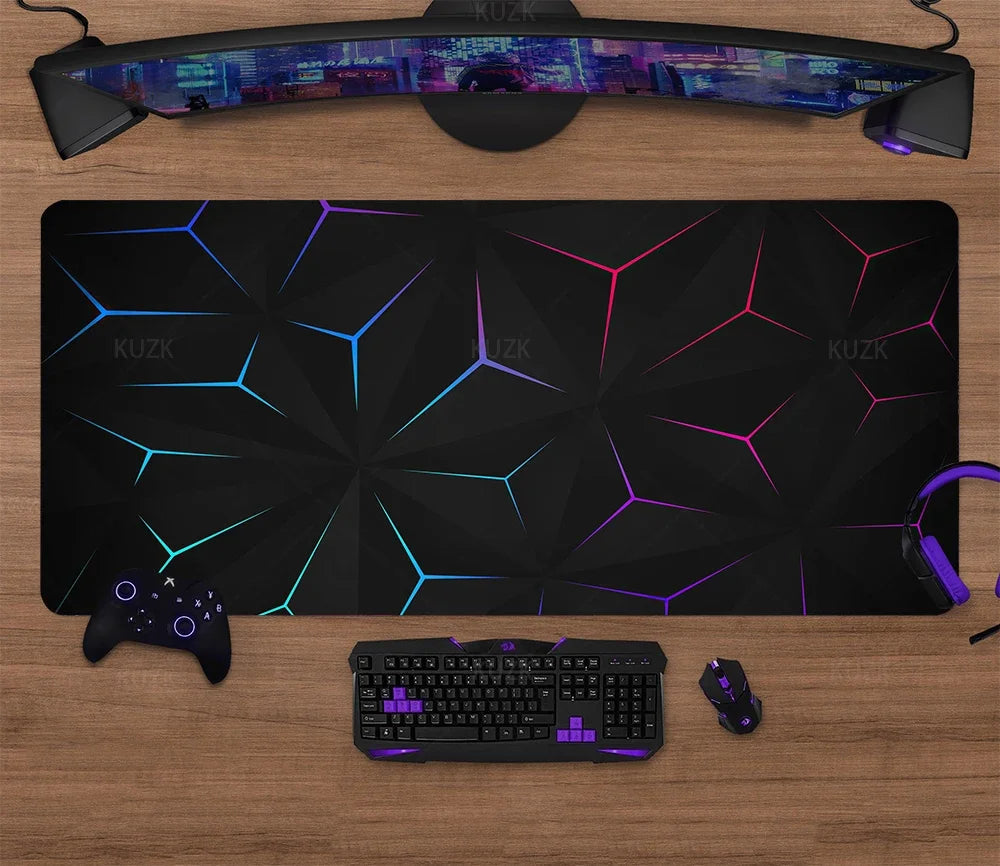 Large Gaming Mouse Pad Desk Mat XL Extended Keyboard & Mouse Pad — 30x80 / 40x90 / 50x100 cm (11.8x31.5, 15.7x35.4, 19.7x39.4 in)