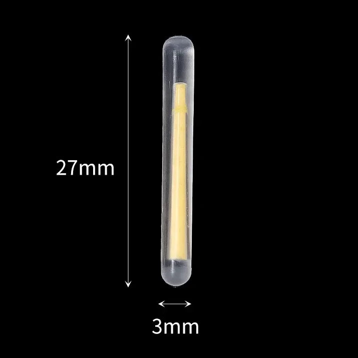 50/100-Pack Fluorescent Fishing Rod Lights Luminous Floating Bobbers for Night Fishing