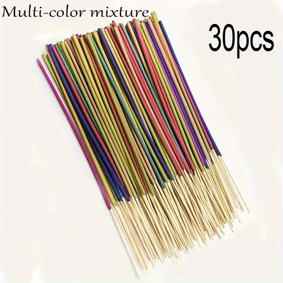 Wholesale Multi-Color Aromatherapy Incense Sticks - White Sage, Lavender, Rose, Lemongrass & Jasmine - Long-Lasting Home Fragrance