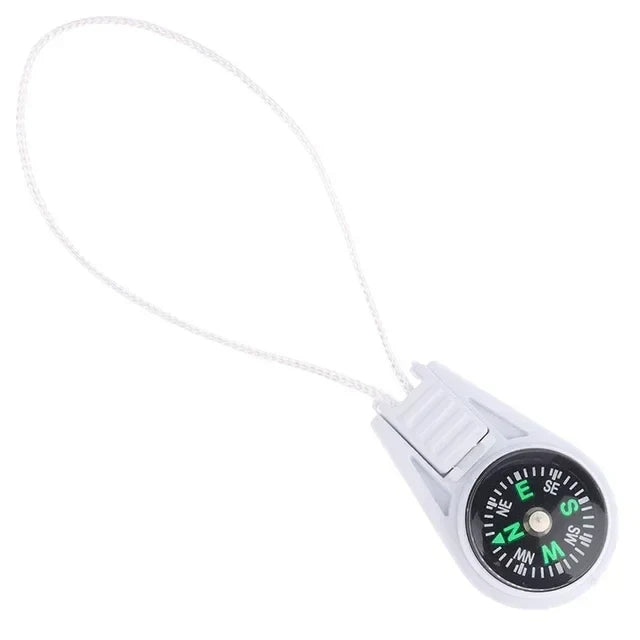 Mini Tactical Pocket Compass Keychain - Survival Compass for Camping, Hiking & Travel