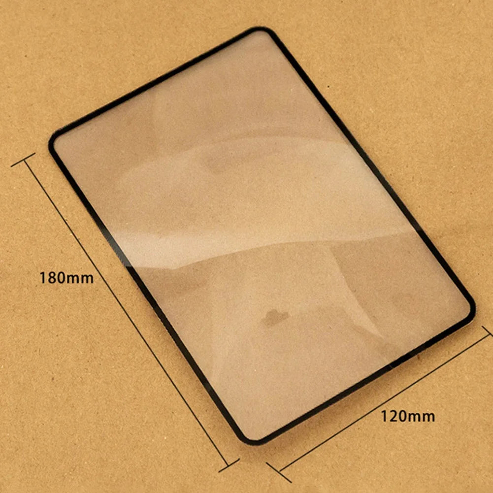 3X Ultra-Thin PVC Reading Magnifier Sheet 180 x 120 mm (7.08 x 4.72 in) Pack of 5-20