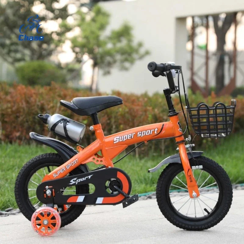 12-Inch Kids Bike with Flashing Training Wheels – Steel Frame Children's Bicycle Ages 3–10