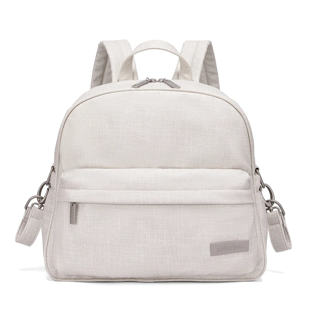 Stylish Waterproof Diaper Backpack for Women — Large Capacity Multi-Functional Nappy Changing Bag with 2 Straps