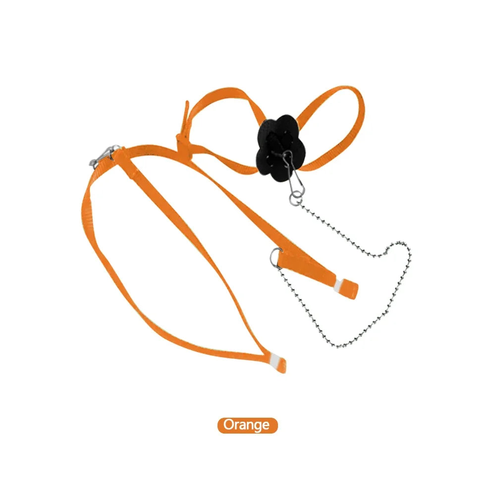 Adjustable Lizard Leash 1.2m (47in) Nylon Traction Rope for Small Reptiles & Exotic Pets