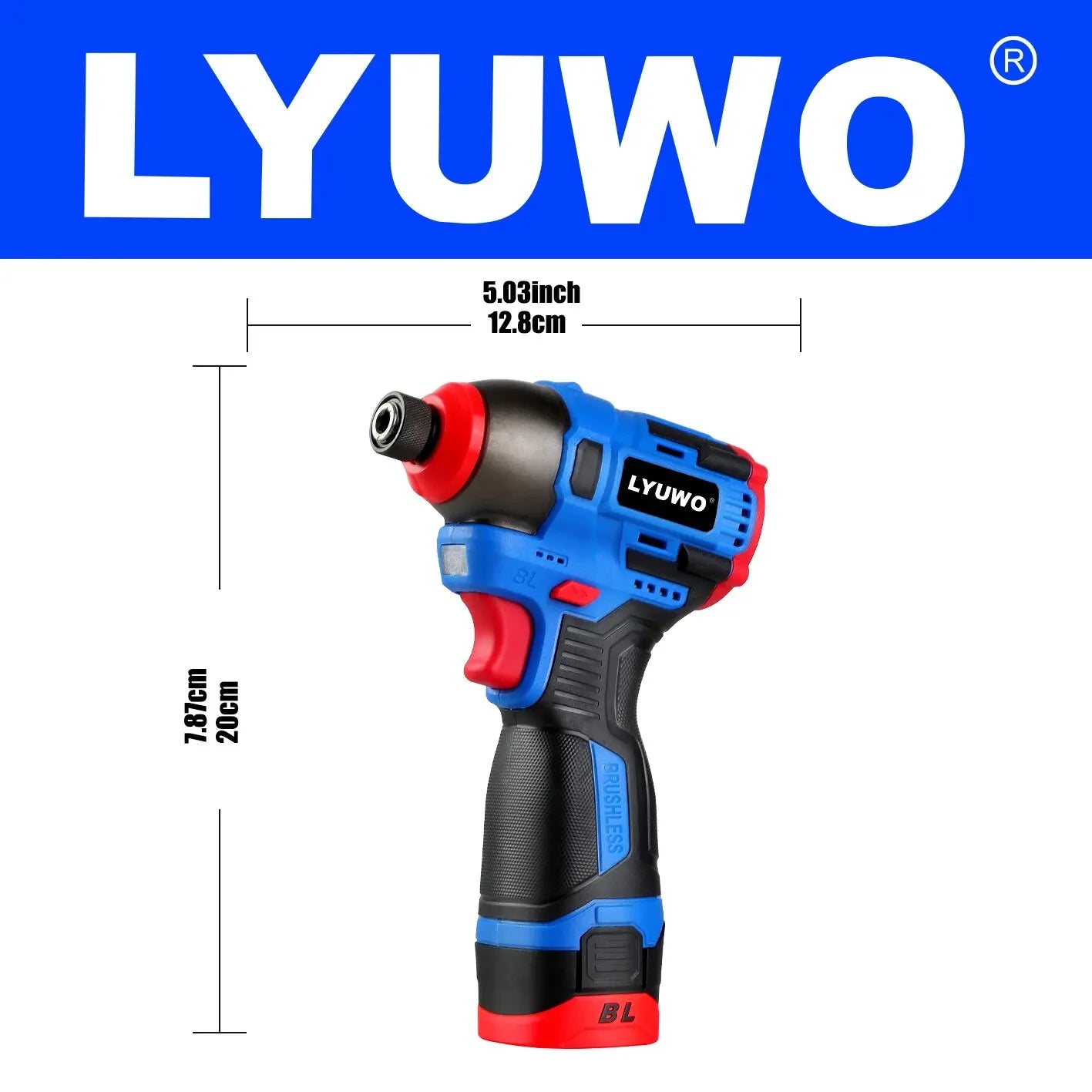 Brushless 16.8V Cordless Electric Screwdriver Drill — 160 N·m Torque Impact Multi-Function Power Tool