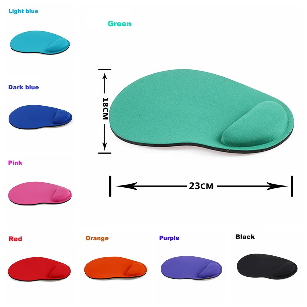 Ergonomic Memory Foam Wrist Rest Mouse Pad — Non-Slip Gaming Mousepad 9.06 x 7.09 in (23 x 18 cm)