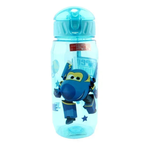Kawaii Kids Water Bottle with Straw - BPA-Free Ceramic Cute Cartoon Drinkware