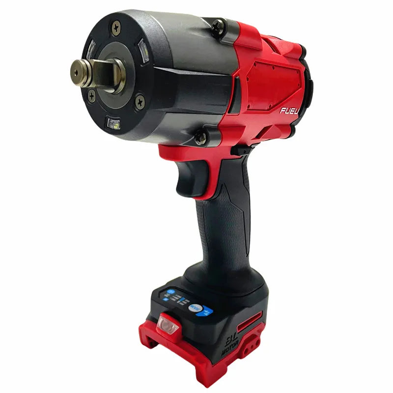 2000 N·m Brushless Cordless Impact Wrench — 1/2-Inch (12.7 mm) Square Drive, 18V Battery Compatible, LED Work Light