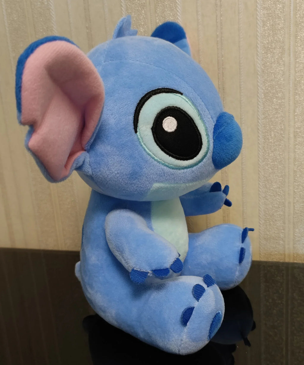 Stitch Plush Toy - Blue & Pink Stuffed Doll, 9.8 in (25 cm) Soft Plushie Gift for Kids