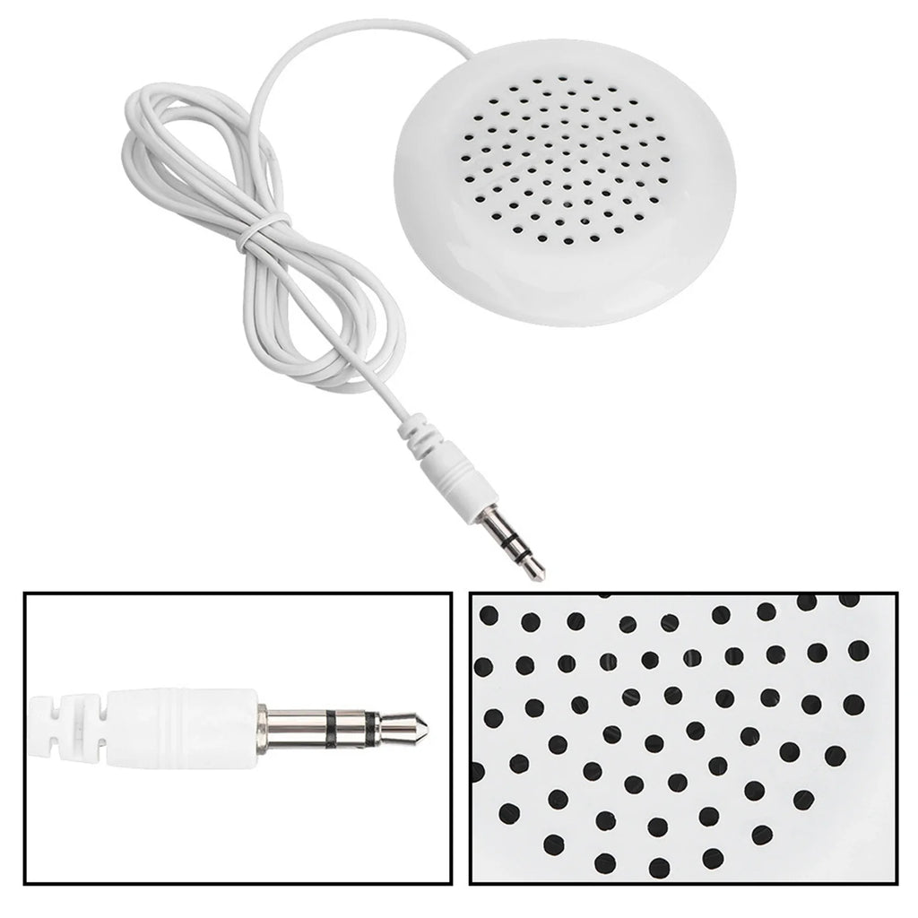 DIY Pillow Speaker 3.5mm Mini Stereo Portable Speaker for MP3, Phone, CD Players