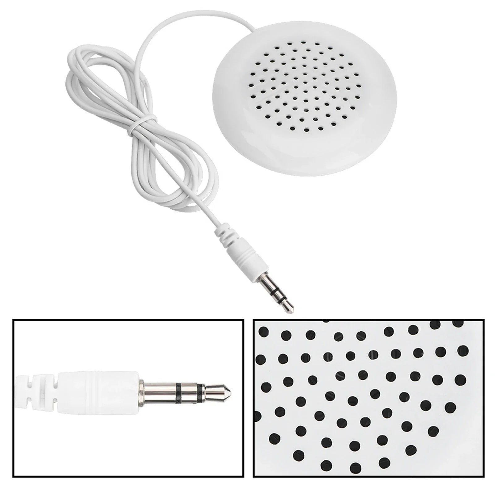 DIY Pillow Speaker 3.5mm Mini Stereo Portable Speaker for MP3, Phone, CD Players
