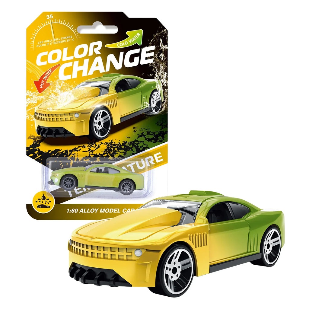 Alloy Color-Changing Off-Road Racing Car Toy with LED Lights, Die-Cast Inertial Kids Vehicle