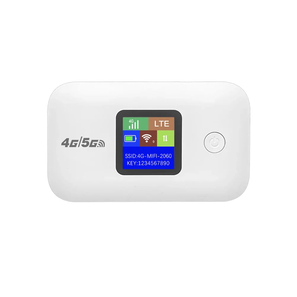 4G LTE Pocket Mobile WiFi Hotspot 150Mbps 2100mAh Portable SIM Slot Router for Travel & Car