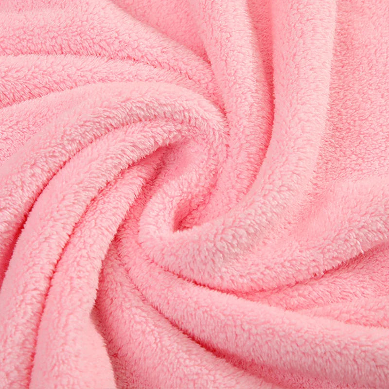 Toddler and Baby Hooded Towel Super Soft Coral Velvet Bathrobe Swaddle Wrap for Newborns and Kids