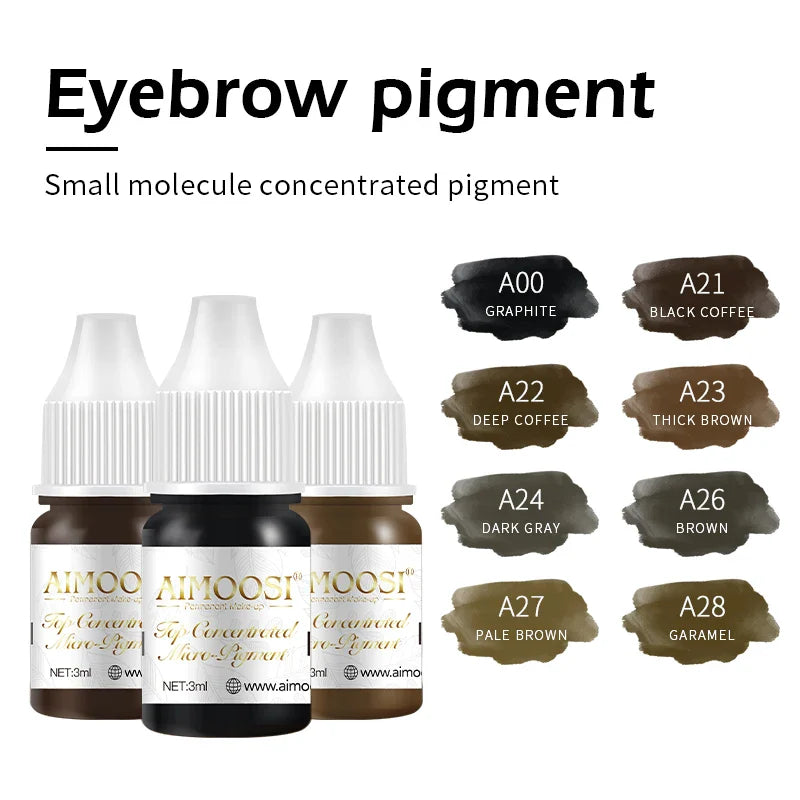 Microblading & Nano Brows Pigment – REACH Certified Permanent Makeup (PMU) Tattoo Ink, 3ml