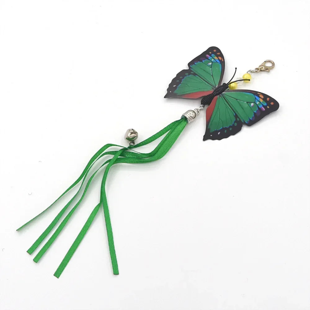 Interactive Cat Feather Toy Refill Kit – Feather Birds, Faux Worm & Foam Ball with Bell for Kittens