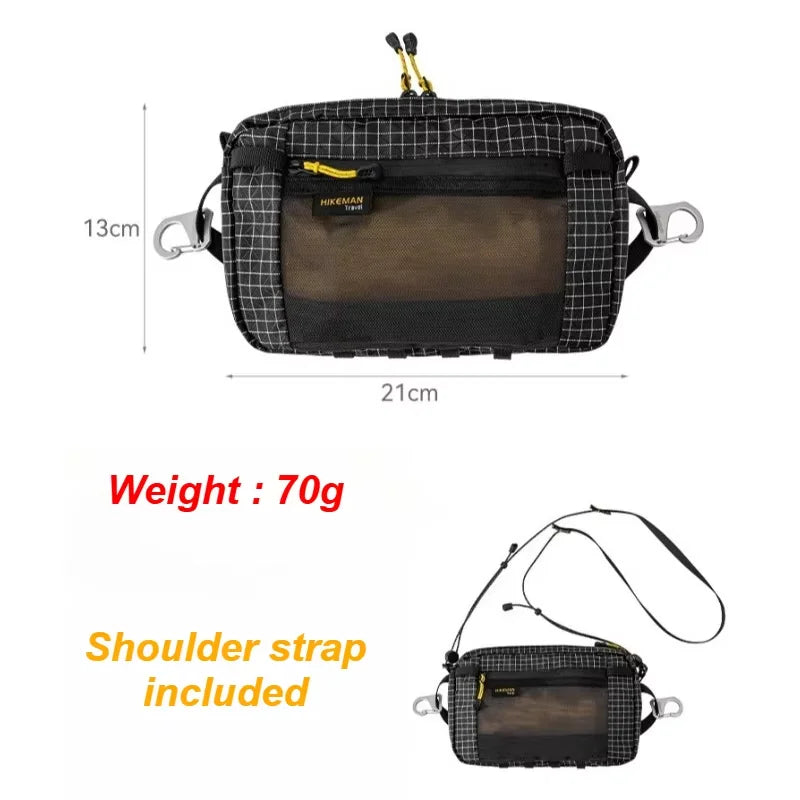 1.1L (37 fl oz) Ultralight Waterproof Waist Pack - Multi-Pocket Fanny Pack for Running Cycling Hiking