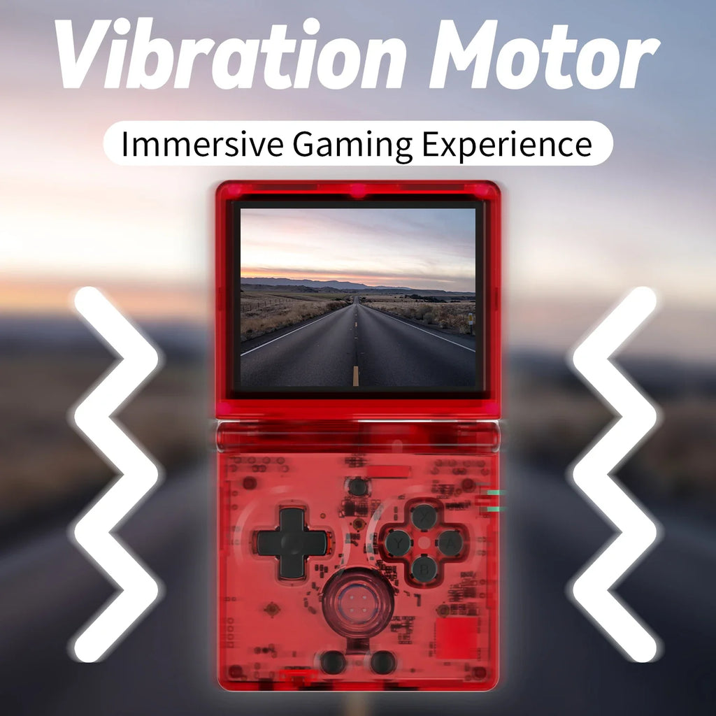 3.5-inch (8.9 cm) Flip Handheld Game Console – 64GB, 64‑Bit Linux IPS Clamshell Retro Gaming with WiFi & HDMI