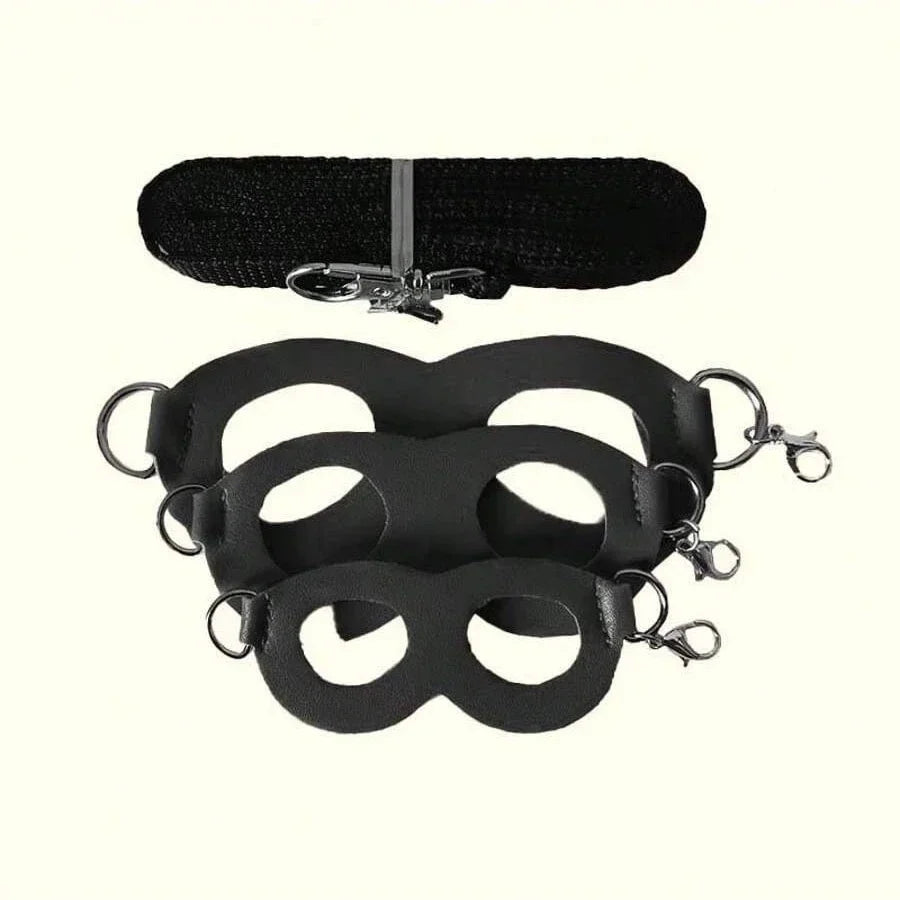 4-Pack Escape-Proof Adjustable Small Animal Harness & Leash Set — Hamsters, Sugar Gliders, Squirrels