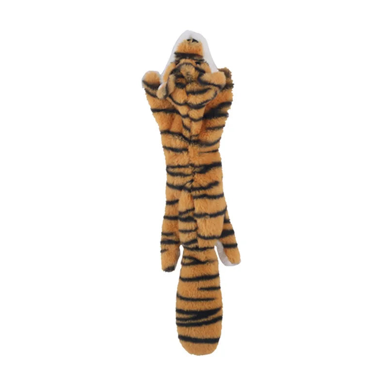 Plush Dinosaur Chew Toy for Dogs & Cats - Interactive Fleece Plush for Small Dogs