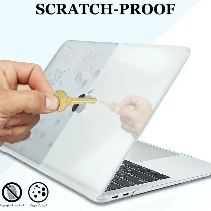 Crystal Clear Hard Laptop Case – Fits MacBook Air 13.6 in (34.5 cm), Air 15 in (38.1 cm), MacBook Pro 13.3/14/16 in (33.8/35.6/40.6 cm)