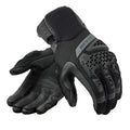 Leather Mesh Motorcycle Gloves for Men — Touchscreen Full-Finger Riding Gloves with Knuckle & Palm Protection