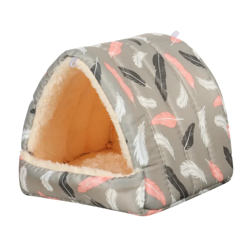 Hanging Cotton Nest Bed for Small Pets - Warm Flannel Hamster & Guinea Pig House (S/M/L/XL; 3.15–7.87 in / 8–20 cm)