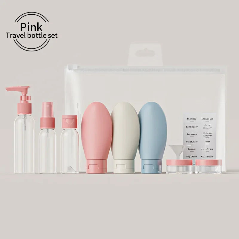 Travel Refillable Bottle Set — Perfume Spray, Lotion & Shampoo Tubes (120 ml / 4.06 fl oz, 60 ml / 2.03 fl oz) Portable Cosmetic Containers
