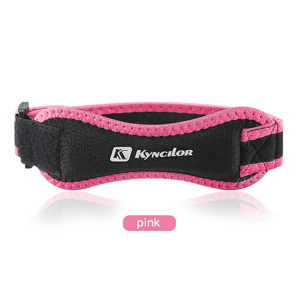 Adjustable Patella Knee Strap Silica Gel Tendon Support Band for Running, Cycling & Gym