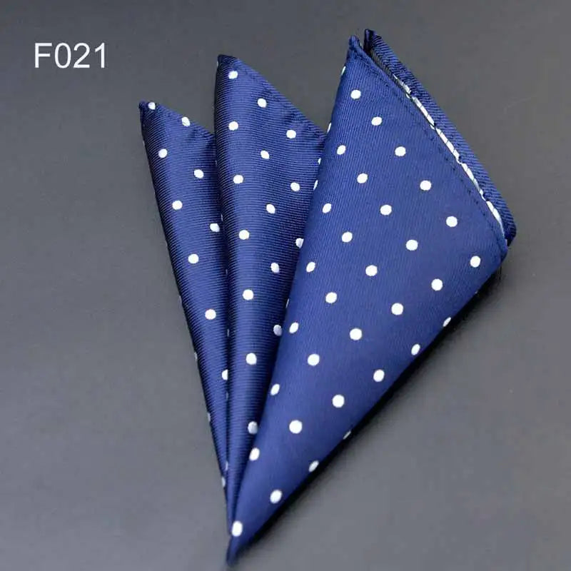 Men's Pocket Square 41 Colors - Plaid Dot Paisley Polyester Handkerchief 25 x 25 cm (9.8 x 9.8 in)