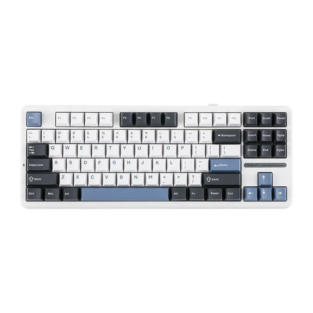 F87 Pro 87-Key 80% TKL Gasket Mechanical Keyboard — Hot-Swappable, Tri-Mode (Bluetooth/2.4G/Wired), RGB PBT Keycaps