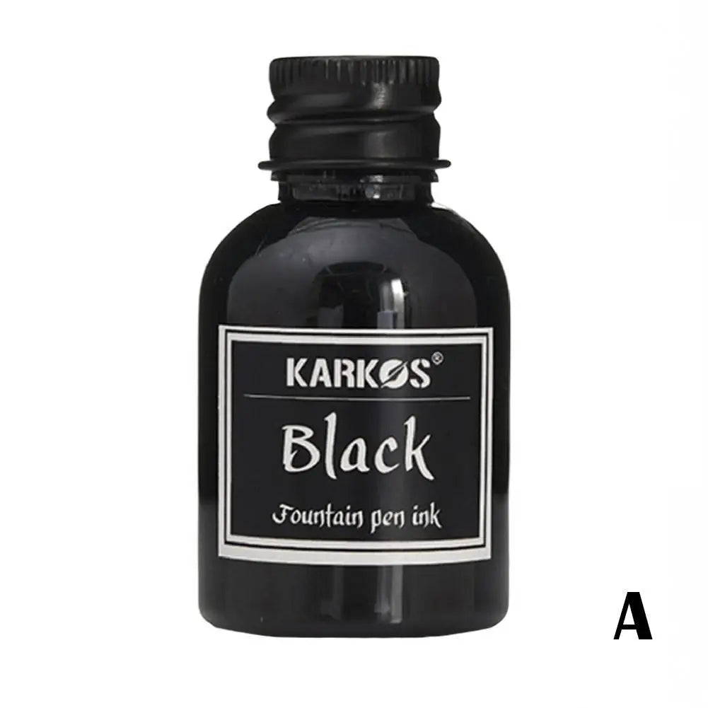 Fountain Pen Ink Refill Bottles – Universal Black & Color Options (20/30/50/75 ml | 0.68–2.54 fl oz)