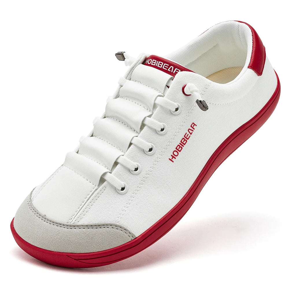 Wide Toe Barefoot Minimalist Sneakers – Unisex Lightweight Adjustable Slip-On Walking Shoes