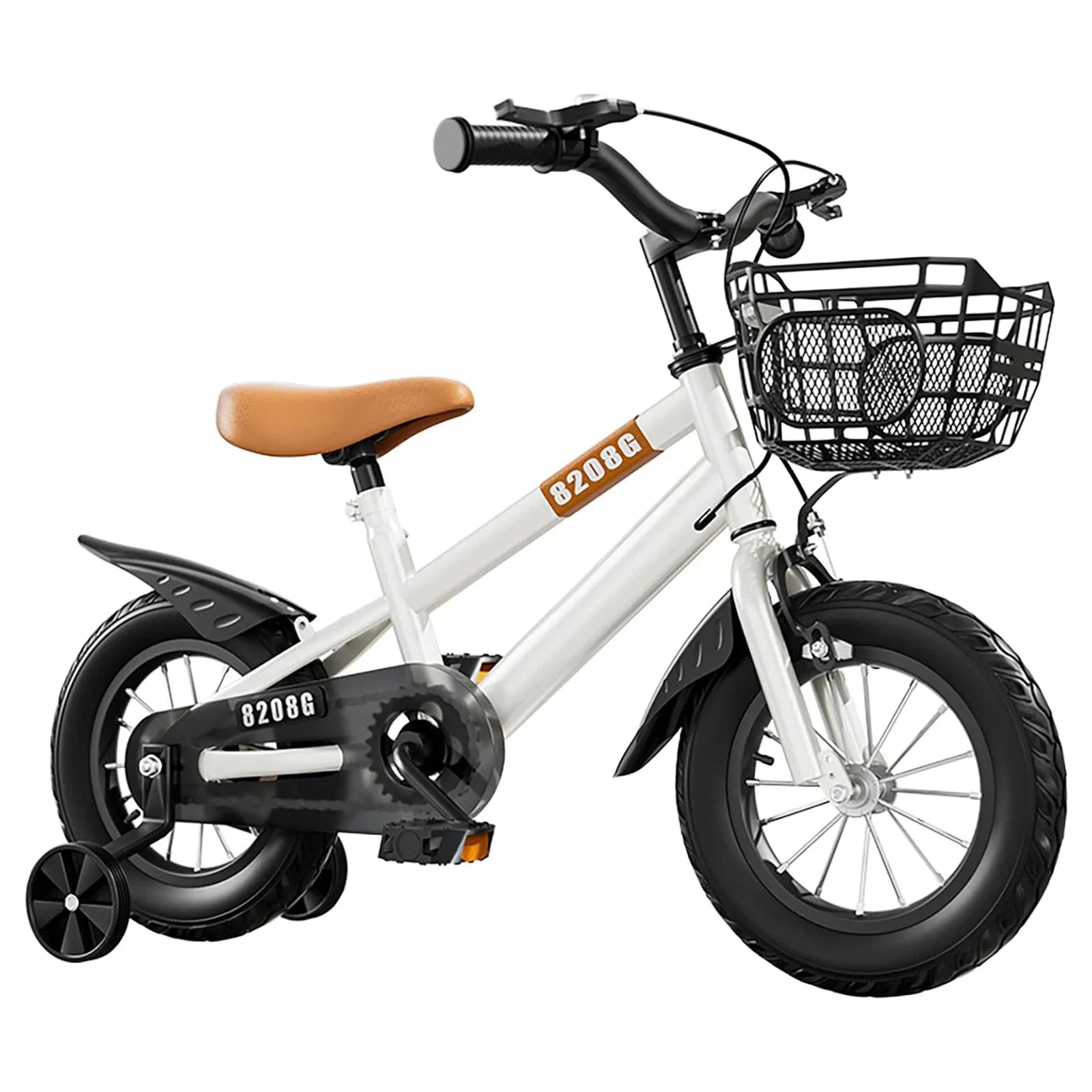Kids Bike for Girls Ages 3-7 with Training Wheels & Front Basket - 14 in (36 cm) / 16 in (41 cm)