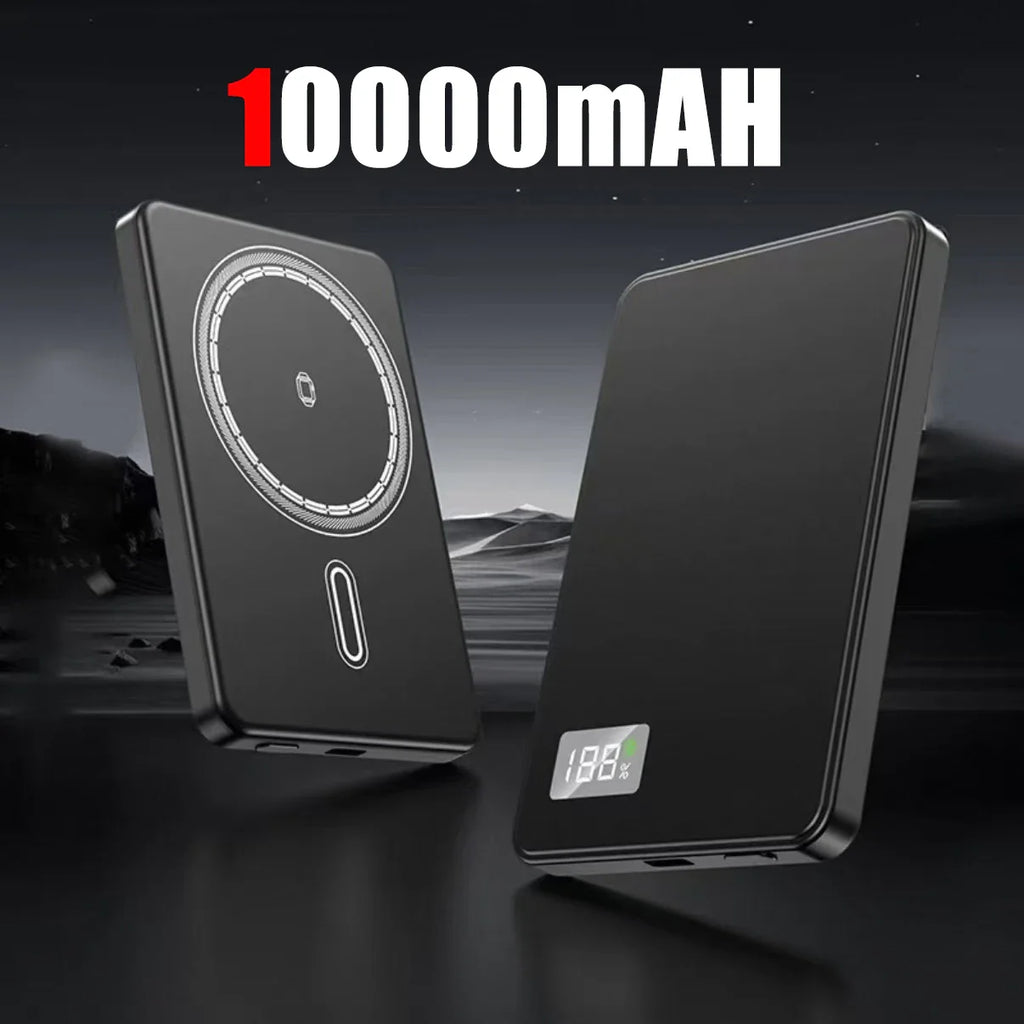 50000mAh Magnetic Wireless Power Bank PD 22.5W Fast Charge — MagSafe Compatible Portable Charger for iPhone Samsung Xiaomi