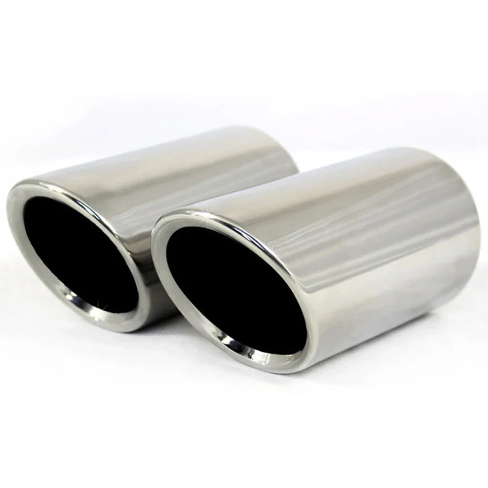 Stainless Steel Exhaust Muffler Tip Tailpipe - Universal Rear Car Exhaust Trim 2.68 in (6.8 cm)