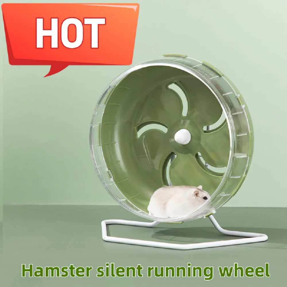 Silent Hamster Running Wheel – 5.5"/14 cm & 6.9"/17.5 cm Quiet Exercise Wheel for Hamsters, Gerbils & Mice
