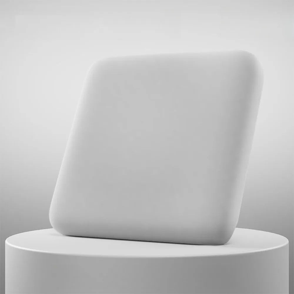 Memory Foam Seat Cushion for Office & Car – Breathable Polyester-Cotton Chair Pad, Removable Washable Cover – S 35x35x3cm (13.78x13.78x1.18in) / M 40x40x4cm (15.75x15.75x1.57in)
