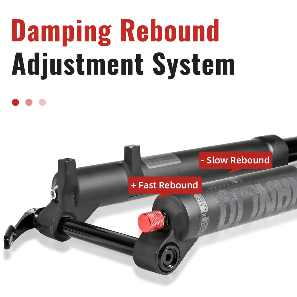 Air Suspension MTB Fork Rebound and Lockout Adjustment 26 / 27.5 / 29-Inch Straight or Tapered, 120mm (4.7in) & 140mm (5.5in) Travel