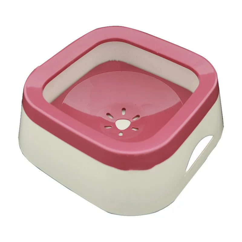 Anti-Splash Pet Water Bowl 1L (34 fl oz) Spill-Proof Dog and Cat Waterer Large Puppy Drinking Bowl