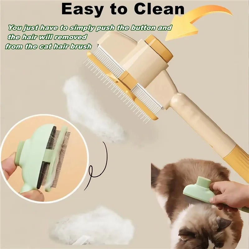 Cat Grooming Massage & Detangling Brush – Hair Removal Comb for Cats & Kittens, 20 x 8 cm (7.9 x 3.1 in)