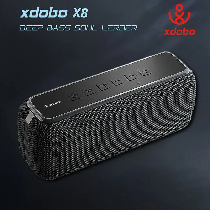 60W Portable Bluetooth Speaker – IPX5 Waterproof, 6600mAh Battery, TWS Stereo, TF Card & AUX, Deep Bass Outdoor Speaker