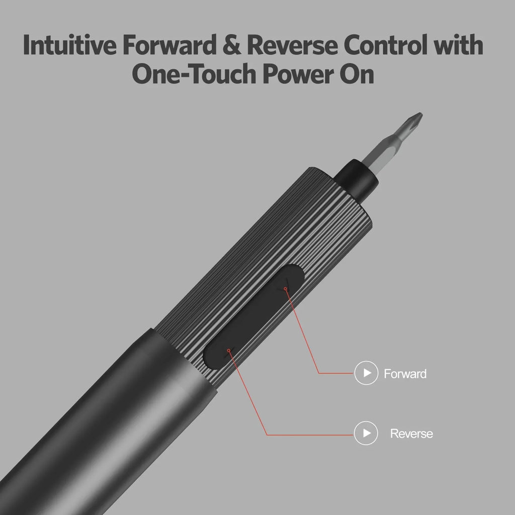 Electric Precision Screwdriver Kit for Phone & Electronics Repair, USB Rechargeable, 25-in-1 Bits, Dual-Speed