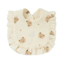 Muslin Cotton Baby Bibs & Burp Cloths - Ruffle Bandana Drool Bibs for Newborns