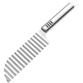 Stainless Steel Crinkle Potato Slicer Wavy French Fry Cutter Vegetable & Fruit Chopper Hangable Kitchen Tool