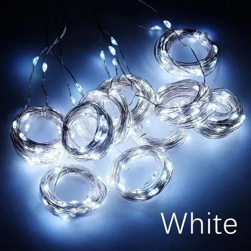 3 x 3m (9.8 x 9.8 ft) LED Curtain String Lights — 300 LED USB Remote, 8 Modes, IP65 Waterproof Fairy Lights for Home Wedding Christmas Party