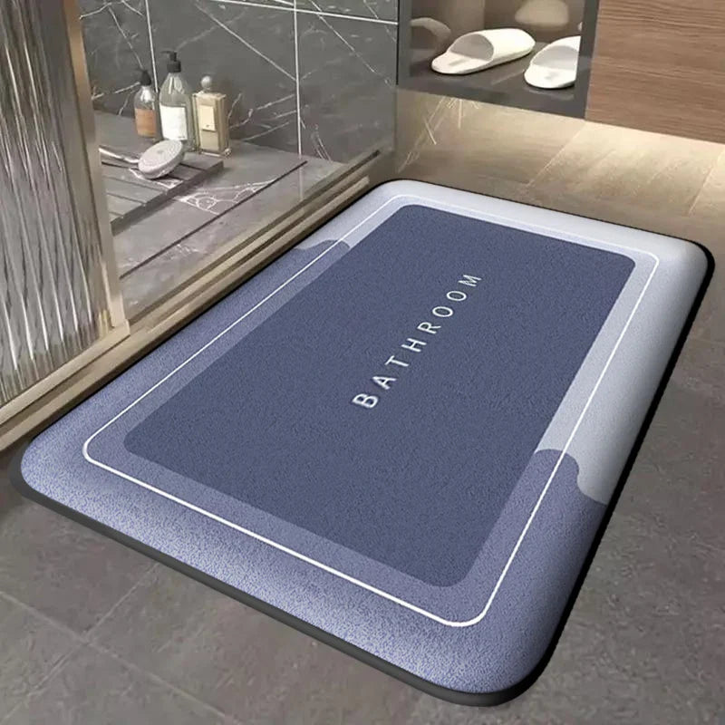 Thick Absorbent Bath & Door Mat — Quick-Dry Non-Slip Mat for Bathroom, Kitchen & Entryway